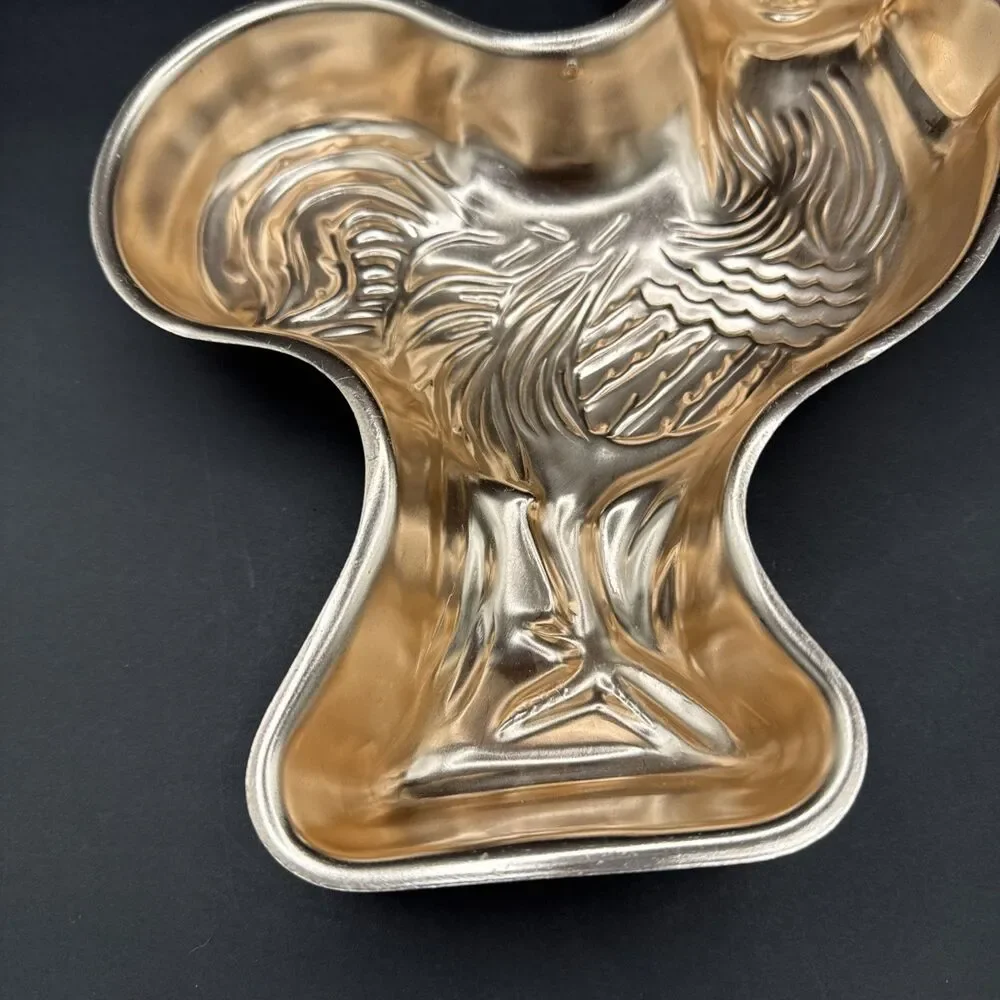 Vtg. 70's Copper Rooster Jello Mold Wall Hanging Decor Country Farmhouse Cottage
